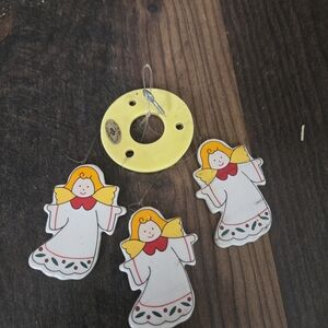 Vintage Russ Holiday Windchimes Angels Christmas Ornament